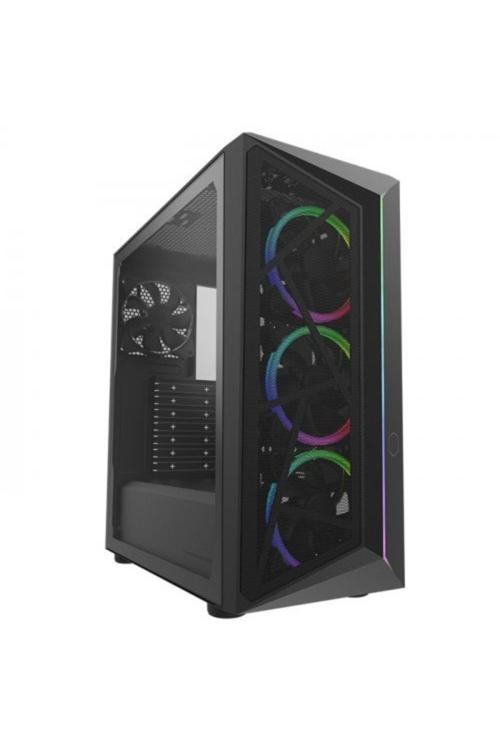 MASTER CMP510 TG CP510-KGNN65-S01 650W 80+ Mesh Panel Siyah ARGB 3x120MM FANLI Mid-Tower Kasa