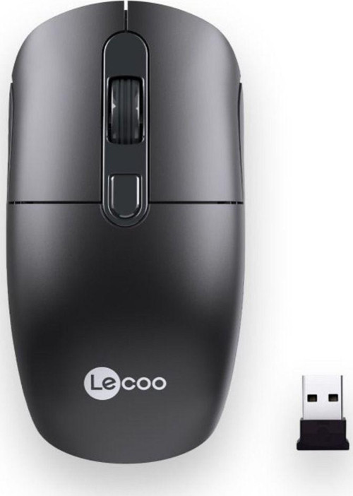 LECOO M2001 Kablosuz+USB 1600DPI+4 Tuşlu Siyah Mouse