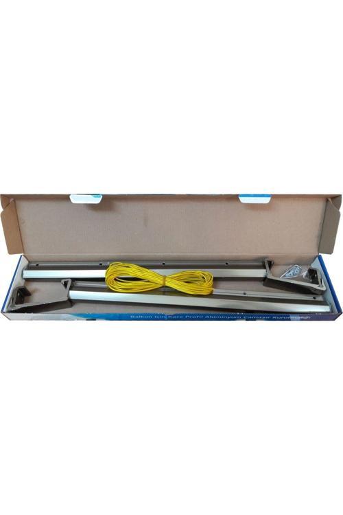 Alüminyum Balkon Çamaşır Kurutma Askılığı 80x30
