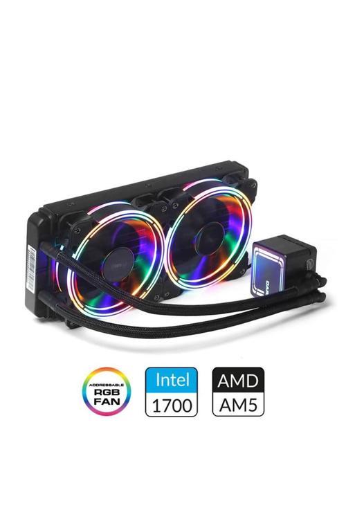 DKCCW246 AQUAFORCE W246 240MM FİXED RGB LEDLİ SIVI SOĞUTMA