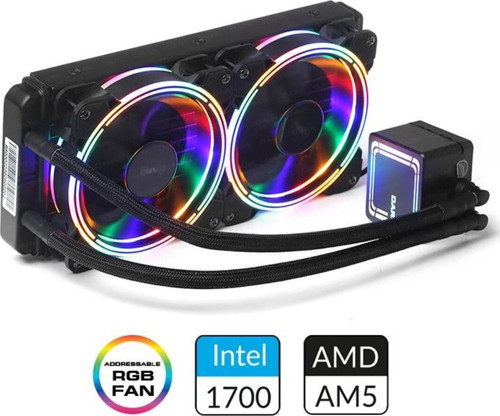 DKCCW246 AQUAFORCE W246 240MM FİXED RGB LEDLİ SIVI SOĞUTMA