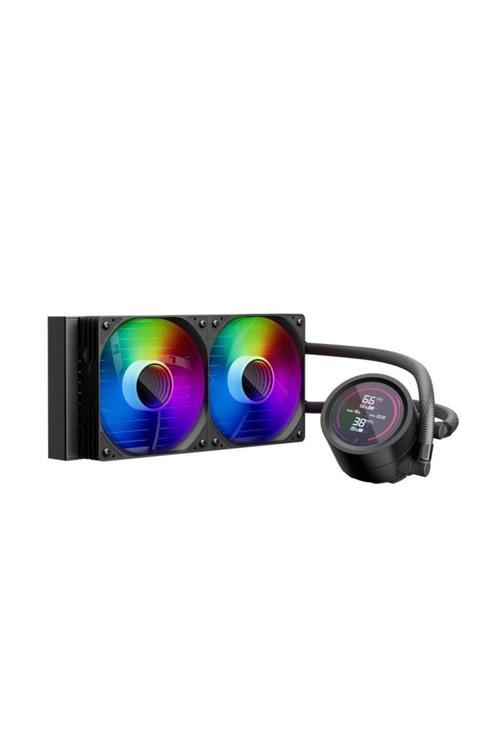 THUNDERSTORM TS4 240MM SİYAH ARGB DİJİTAL SICAKLIK GÖSTERGELİ AM5, AM4 / LGA 1851, 1700