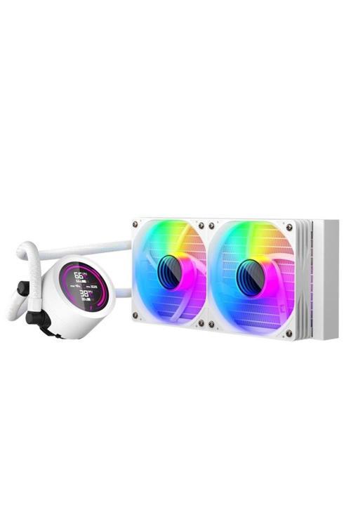 THUNDERSTORM TS4 240MM BEYAZ ARGB DİJİTAL SICAKLIK GÖSTERGELİ AM5, AM4 / LGA 1851, 1700