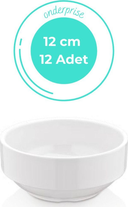 12 Cm Melamin Joker Kase, 12'Li Set, Kırılmaz, %100 Melamin