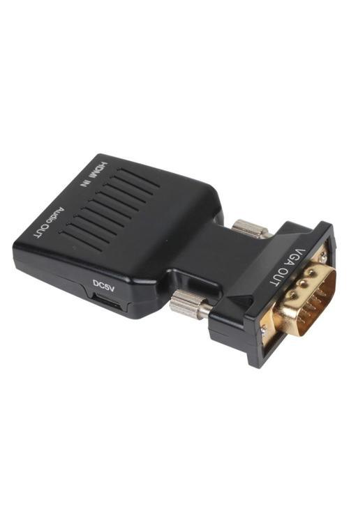 CA336A Siyah Vga Erkek To Hdmi Dişi Dönüştürücü