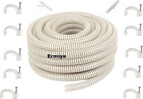 Evrensel 5 Metre +5 Çivi Kroşe / 1 Ek Nipel / 1 Y Çatal Klima Için Drenaj Tahliye Hortumu