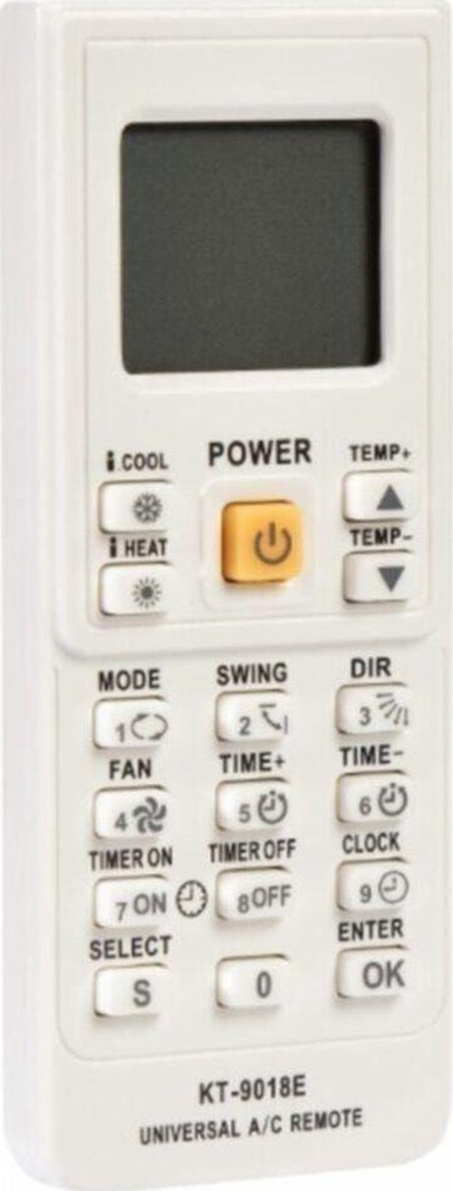 Inverter Klimalar Için Akıllı Uzaktan Kumanda Kt-9018+Pil Takımı