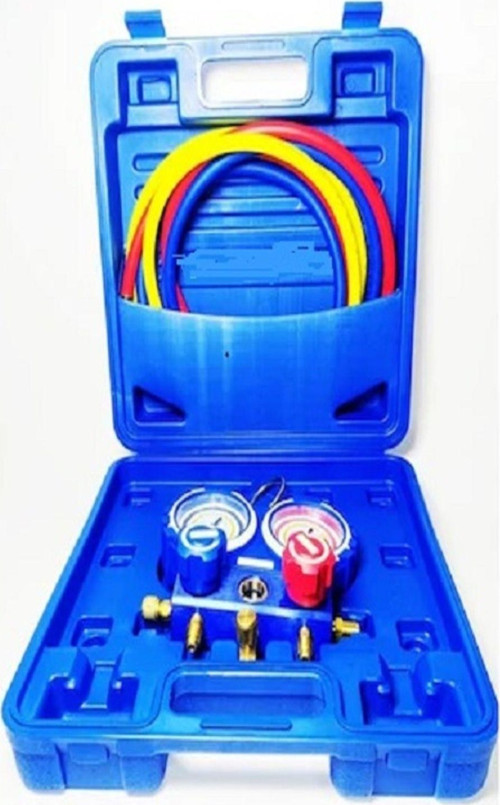 Ch-M250 2Li Manifold Gaz Saati (R22-R134-R404-R410) Hortumlu (Kutulu)