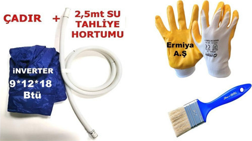 Klima Temizleme Brandası 9-12*18 Btü İnverer Klimalar İçin+Hortum+Eldiven+Fırça