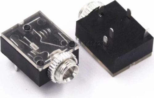 5 Pin 3.5 mm Stereo Ses Jakı PCB Paneli kulaklık için Somun Soket