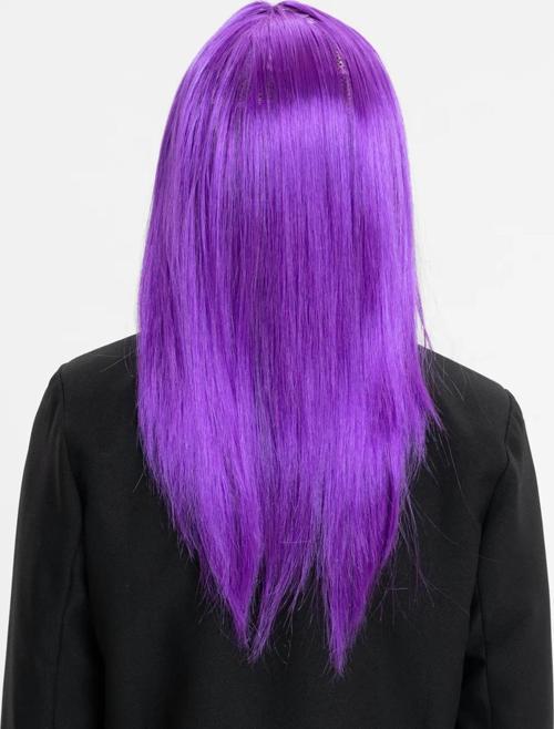 Mor Düz Kesim Peruk