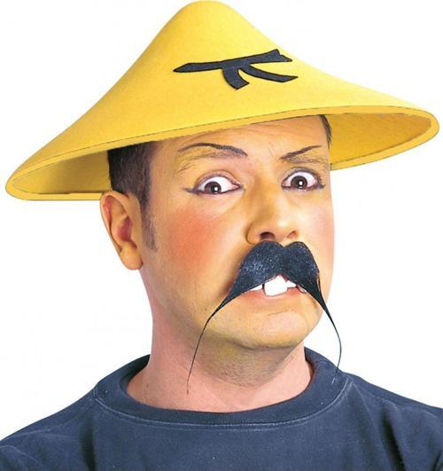 Uzak Doğu Asyalı Şapkası Sarı Renk