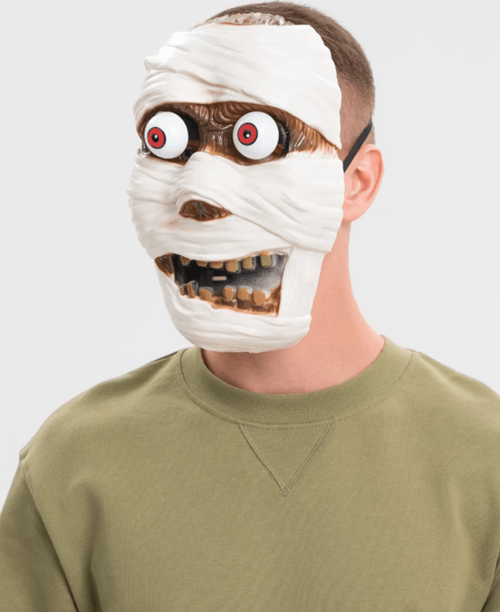 Sallanan Yaylı Oynar Gözlü Mumya Maskesi