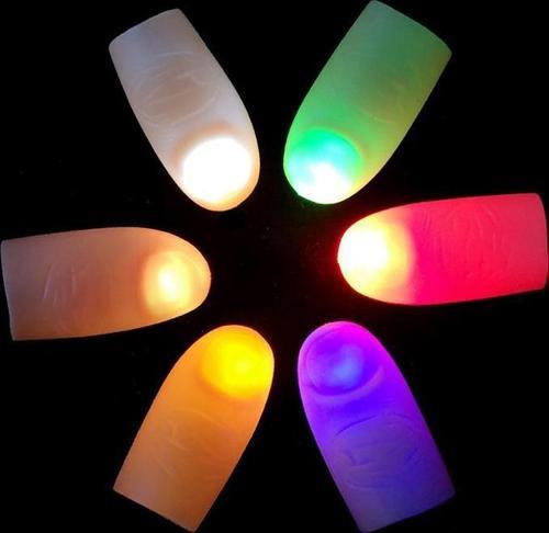 Led Işıklı Renkli Sihirli Parmak Şaka