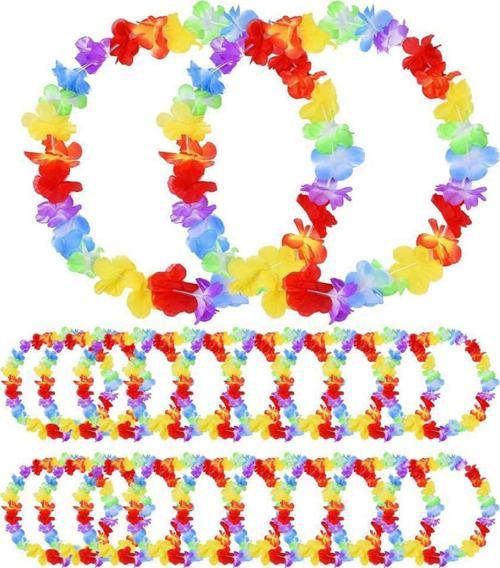 Hawaii Çiçekli Boyun Kolyesi 12 Adet