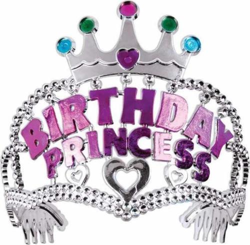 Birthday Prenses Yazılı Çocuk Parti Tacı