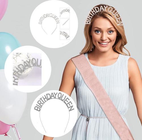 Birthday Queen Yazılı Kraliçe Taç