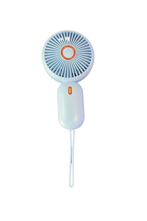 Avuç İçi Taşınabilir Şarjlı Mini Vantilatör El Fanı Mavi Ym88196