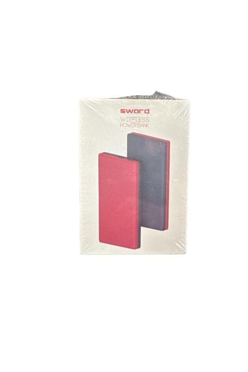 Sw08 Wireless Kablosuz Powerbank 5W 8000 Mah Kırmızı