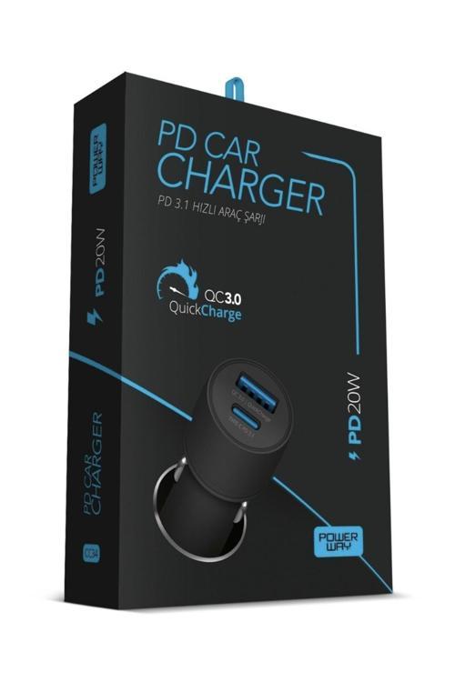 Powerway Pd20W Cc34 Pd20W 3.1A Araç Şarj Başlık