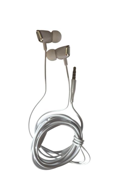 Slc01 Mikrofonlu Kablolu Kulak İçi Kulaklık 3.5Mm Jack Girişli Beyaz