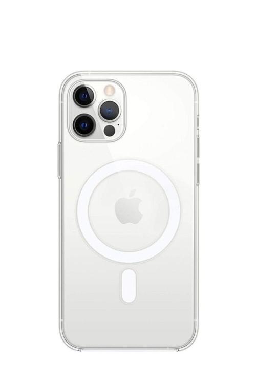 İphone 13 Pro Max İçin Kılıf Kamera Korumalı Magsafe Wireless Şarj Özellikli Şeffaf Kılıf