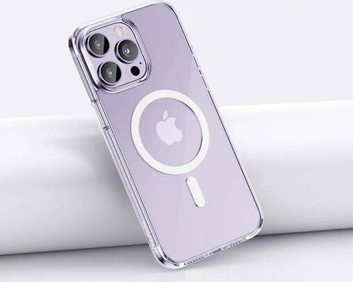 İphone 14 Pro Max İçin Kılıf Kamera Korumalı Magsafe Wireless Şarj Özellikli Şeffaf Kılıf