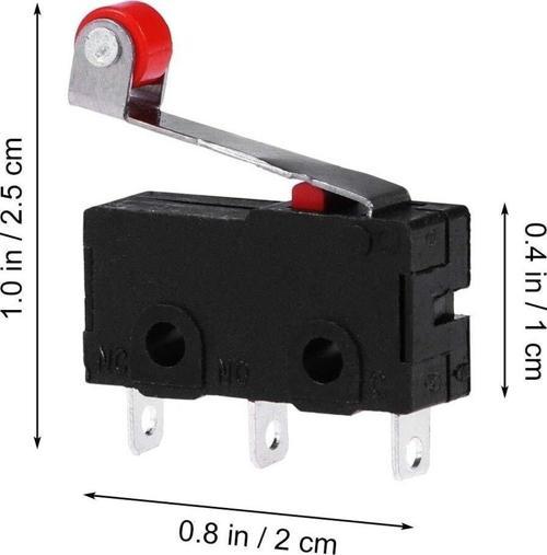 Mini Micro Switch Tekerlekli Lever Arm Spdt Limit Switch Snap - 2 Adet