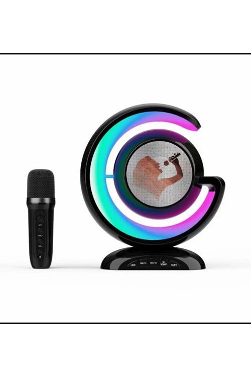 Ys 110 Rgb Led Işıklı Karaoke Mikrofonlu Taşınabilir Kablosuz Hoparlör