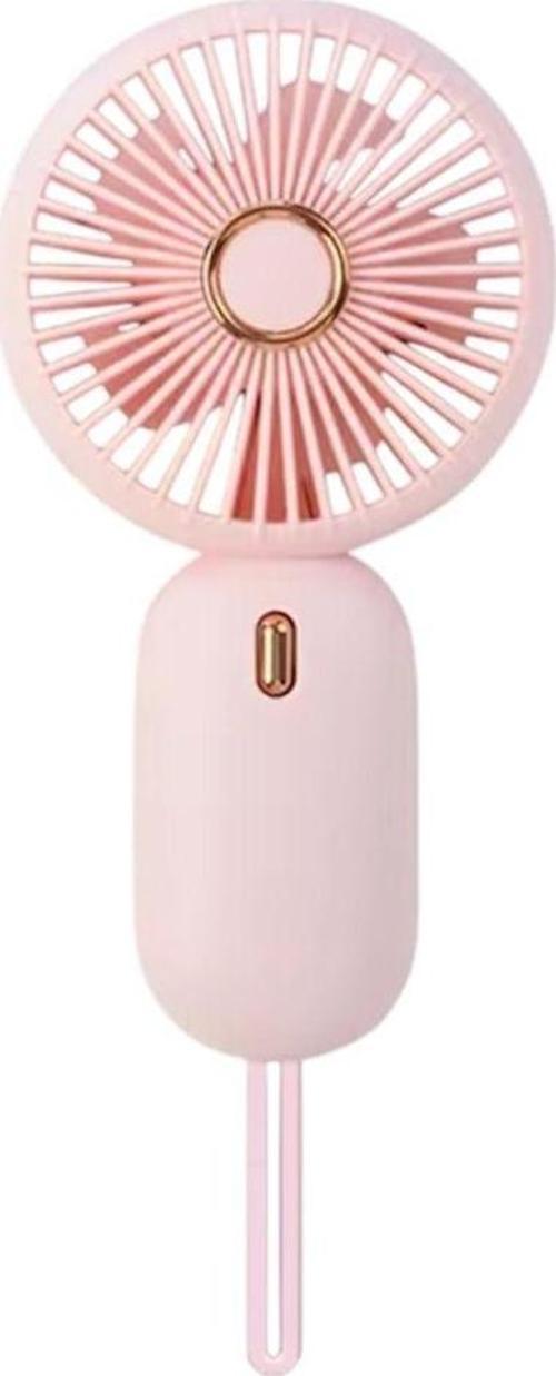 Avuç İçi Taşınabilir Şarjlı Mini Vantilatör El Fanı Pembe Ym88196