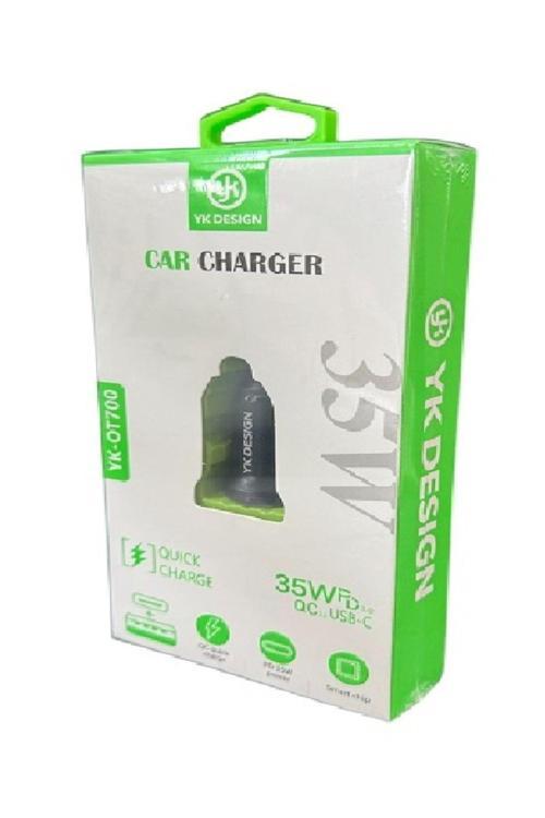 Yk-Ot700 Pd 35W Araç Hızlı Şarj Başlığı