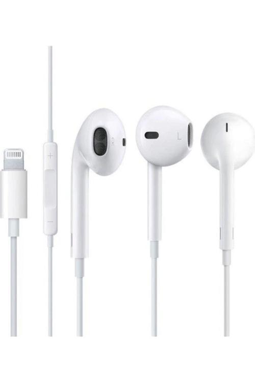 Iphone Uyumlu Lightning Kablolu Mikrofonlu Kulak İçi Kulaklık Beyaz