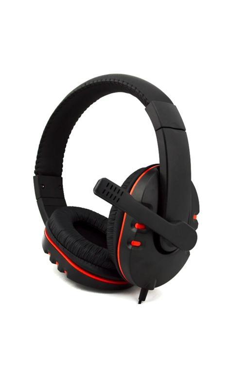 P4 Xb One Mi̇Krofonlu Oyuncu Kulakliği 3.5 Mm Jack Kırmızı