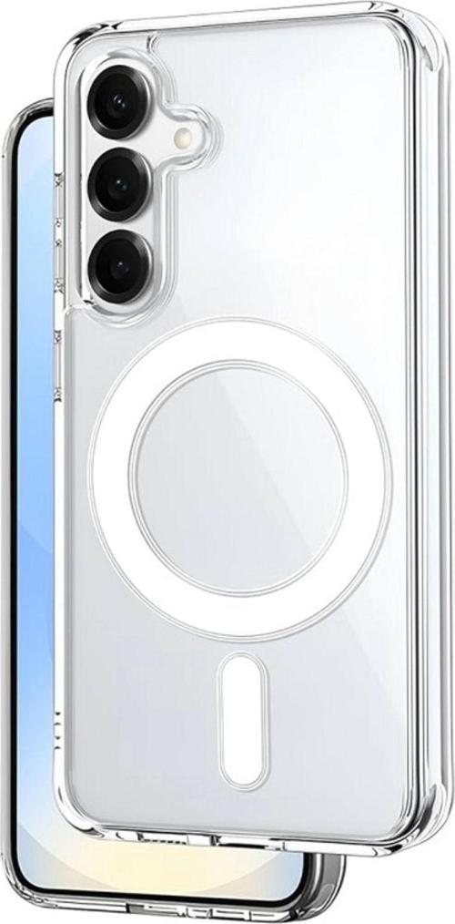 Samsung S25 Ultra İçin Kılıf Kamera Korumalı Magsafe Wireless Şarj Özellikli Şeffaf Kılıf