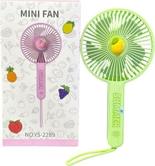 Avuç İçi Taşınabilir Şarjlı Vantilatör Mini El Fanı Ys-2289 Yeşil