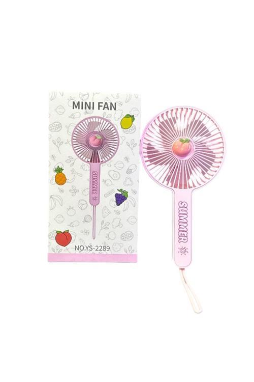 Avuç İçi Taşınabilir Şarjlı Vantilatör Mini El Fanı Ys-2289 Pembe