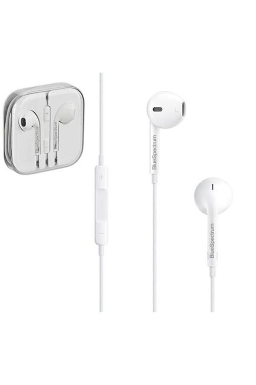 Beyaz Stereo Mikrofonlu Volume Kontrollü Kulaklık R-1