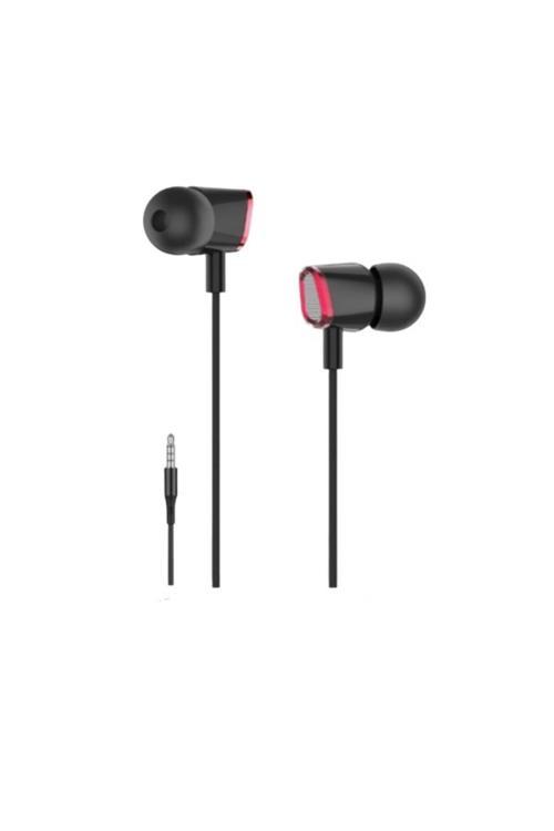 Slc01 Mikrofonlu Kablolu Kulak İçi Kulaklık 3.5Mm Jack Girişli Siyah