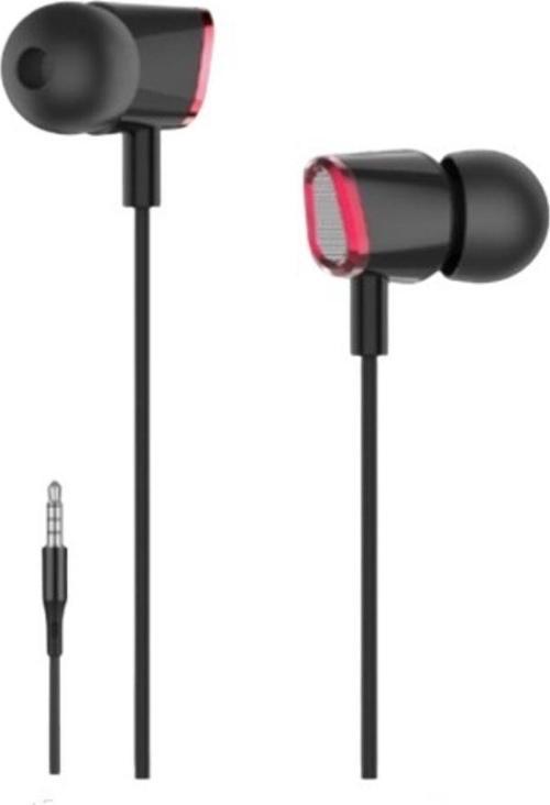 Slc01 Mikrofonlu Kablolu Kulak İçi Kulaklık 3.5Mm Jack Girişli Siyah