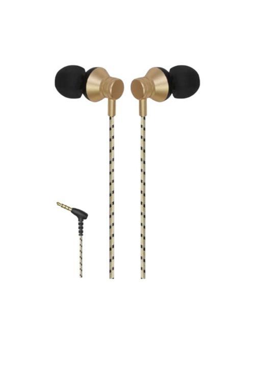 Hsr01 Mikrofonlu Kablolu Kulak İçi Kulaklık 3.5Mm L Jack Girişli Go
