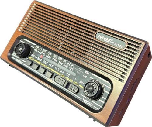 Ns-8123 Radyo Usb / Tf Kart / Fm Retro Taşınabilir Bluetooth Hoparlör
