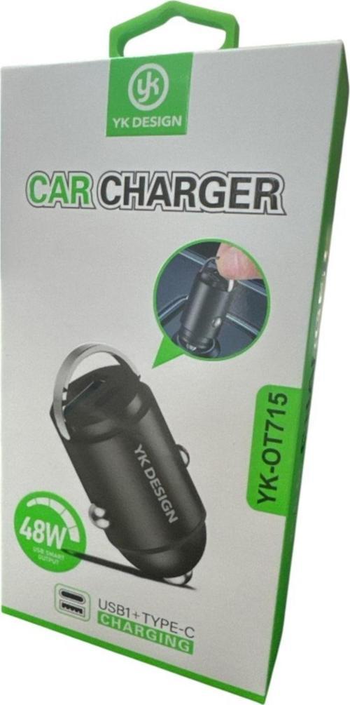 Yk-Ot715 Pd 48W Araç Gerçek Hızlı Şarj Başlığı