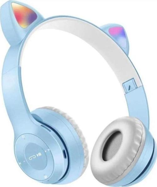P47M Bluetooth 5.0 Kedi Tasarımlı Katlanabilir Kulak Üstü Kulaklık