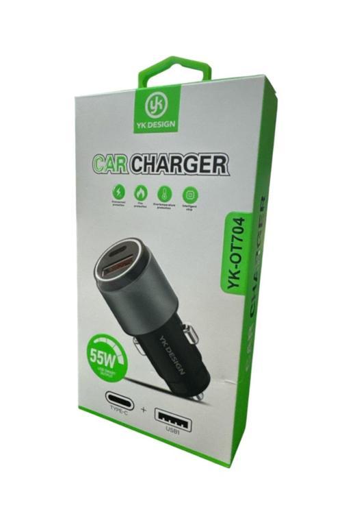 Yk-Ot704 Pd 55W Araç Gerçek Hızlı Şarj Başlığı