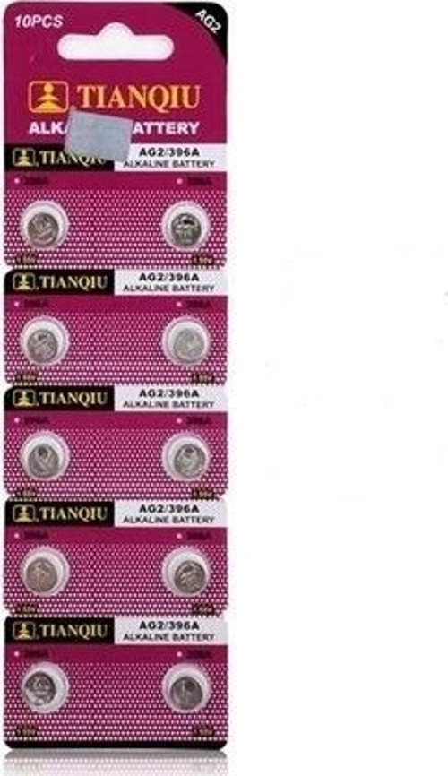 TıanQıu Ag2 Lr726/396 Alkalin 10'lu Düğme Pil