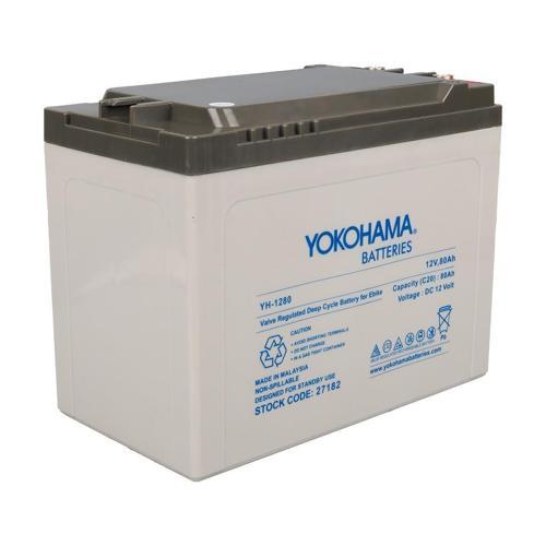 Yokohama YH-12.80 12 Volt 80 Amper Elektrikli Bisiklet Aküsü 175x120x226 Mm