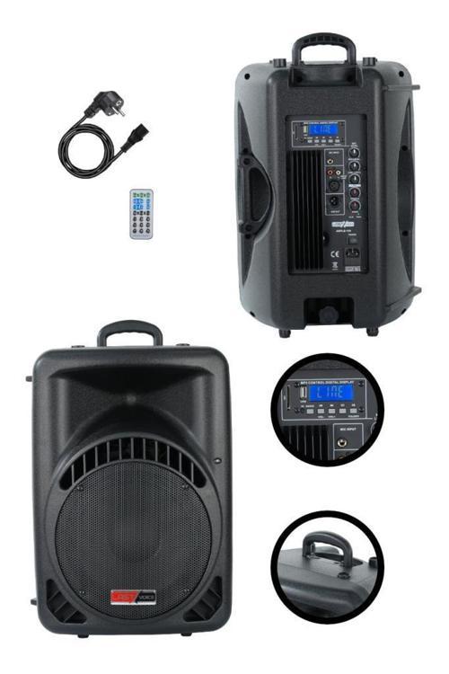 Ample-10A Aktif Kabin Hoparlör 10 İnç 600 Watt Bluetooth Usb