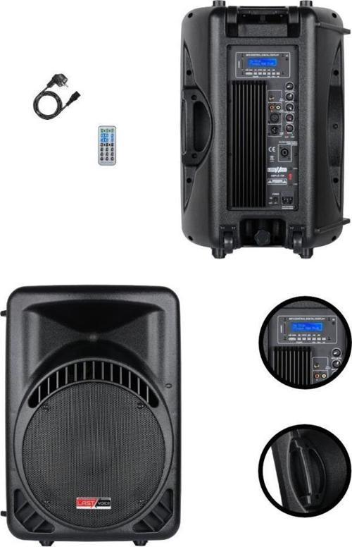 Ample-12A Aktif Kabin Hoparlör 12 İnç 800 Watt Bluetooth Usb