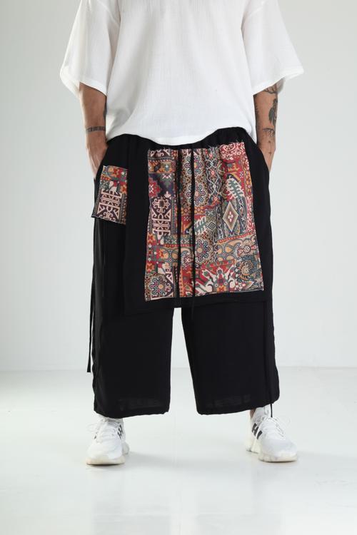 Etnik Desenli Tokyo Şalvar Pantolon