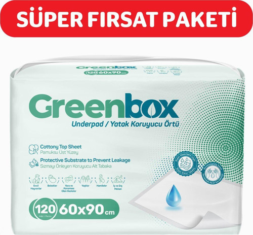 60X90 Yatak Koruyucu Örtü 30'Lu 4 Paket 120 Adet
